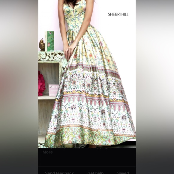 Sherry Hill Prom Dress. - Picture 2 of 2